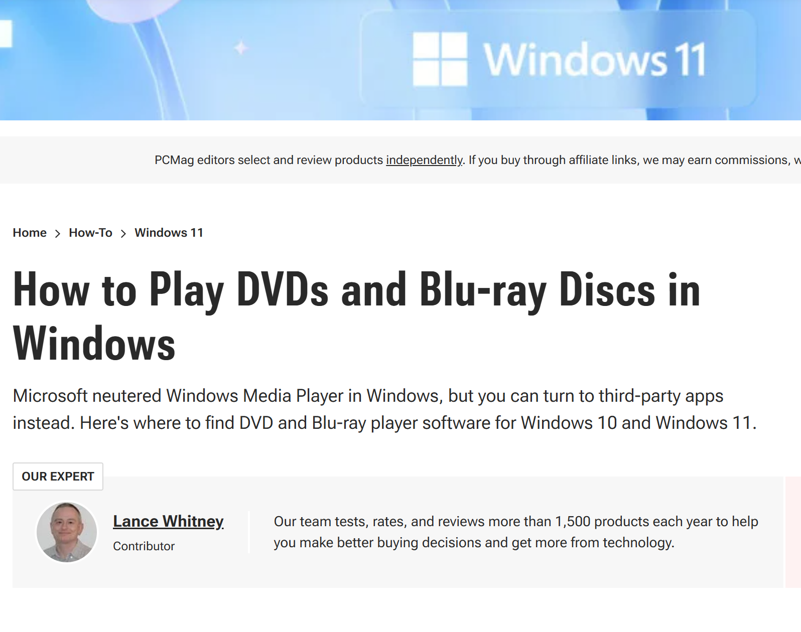How to Play DVDs and Blu-ray Discs in Windows