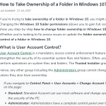 Take Ownership of a Folder