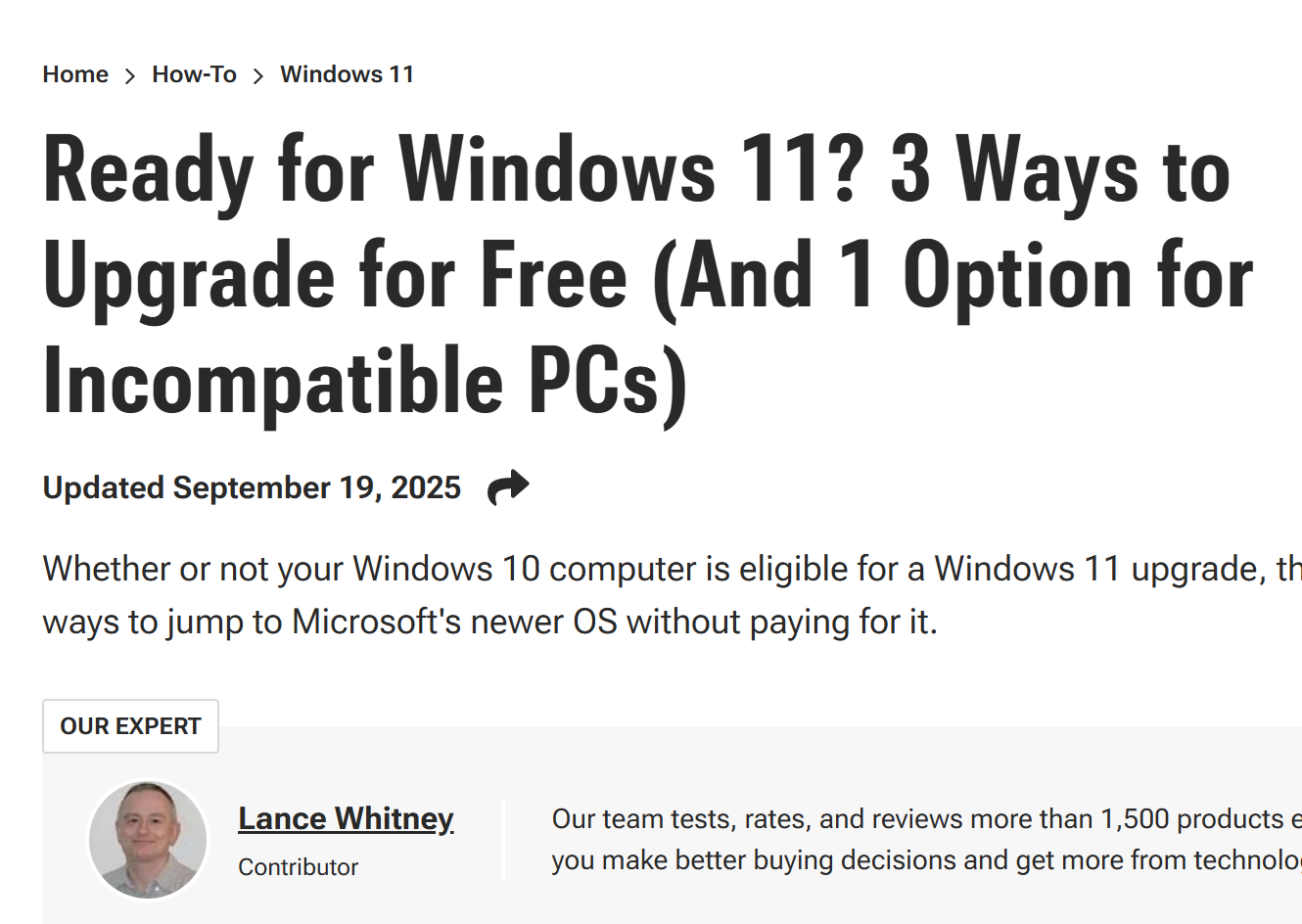 Ready for Windows 11? 3 Ways to Upgrade for Free (And 1 Option for Incompatible PCs)