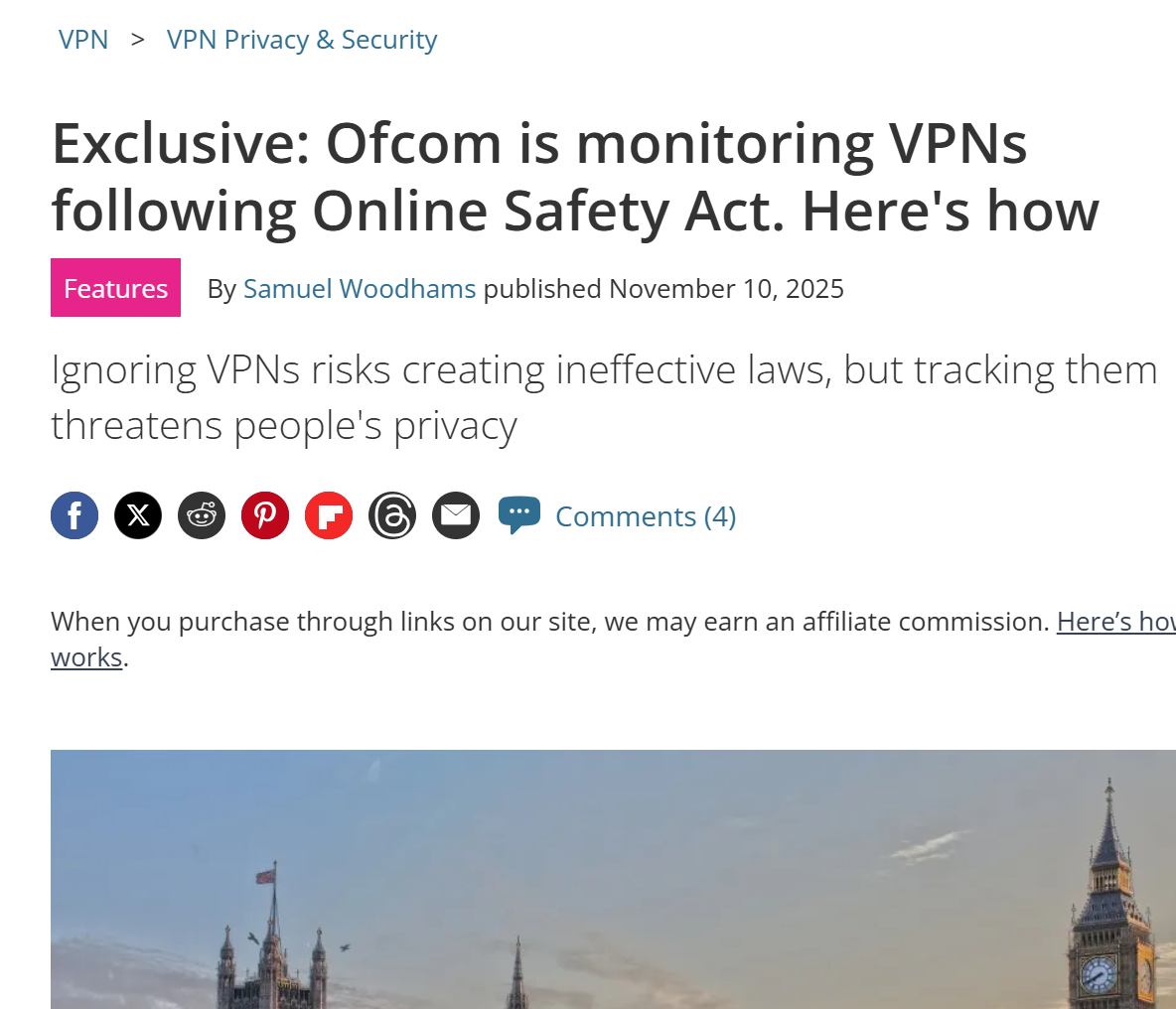 Ofcom is monitoring VPNs following Online Safety Act