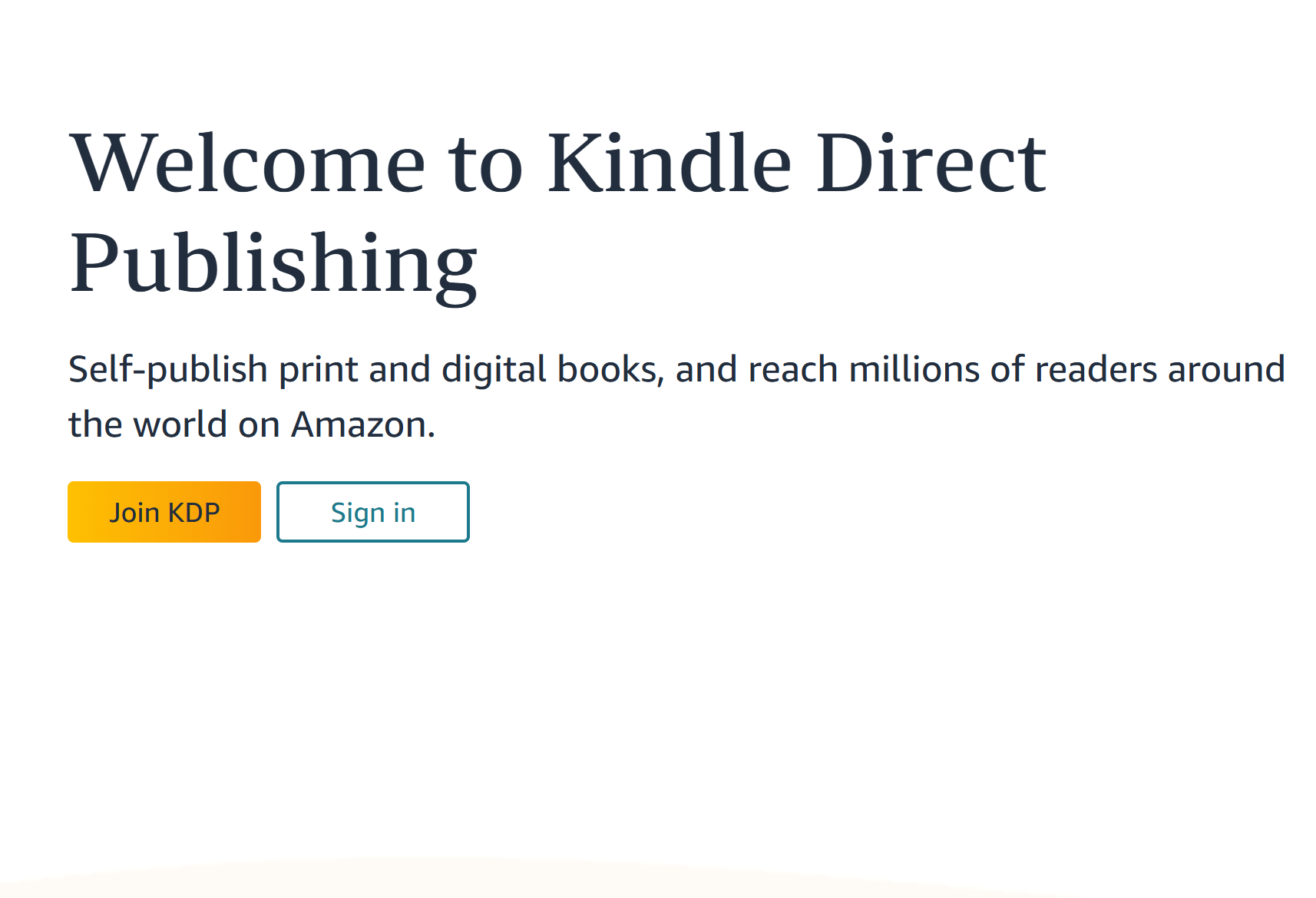Amazon Kindle Direct Publishing