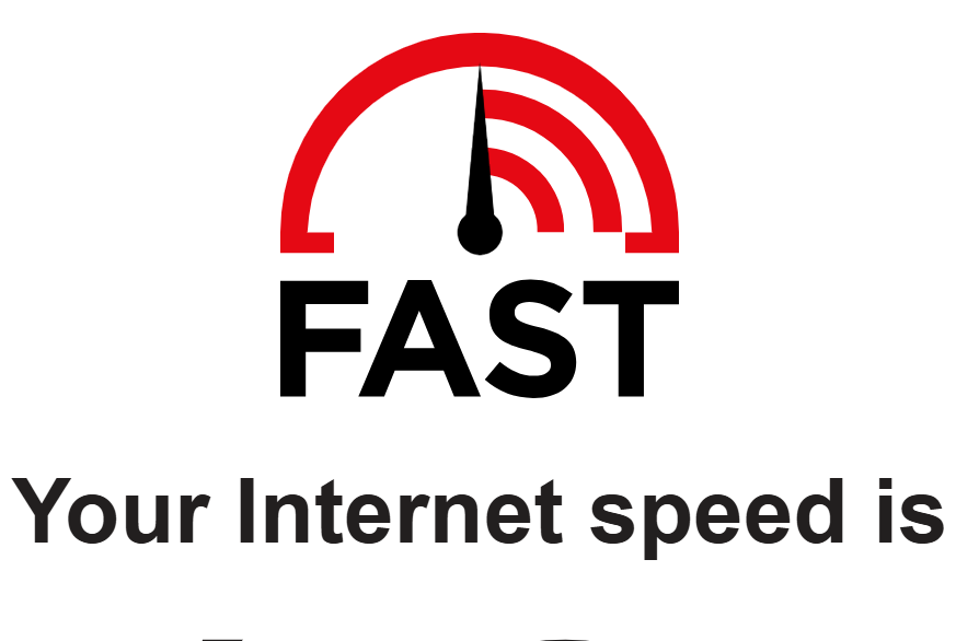 Fast.com broadband speed test