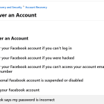 Recover an Account