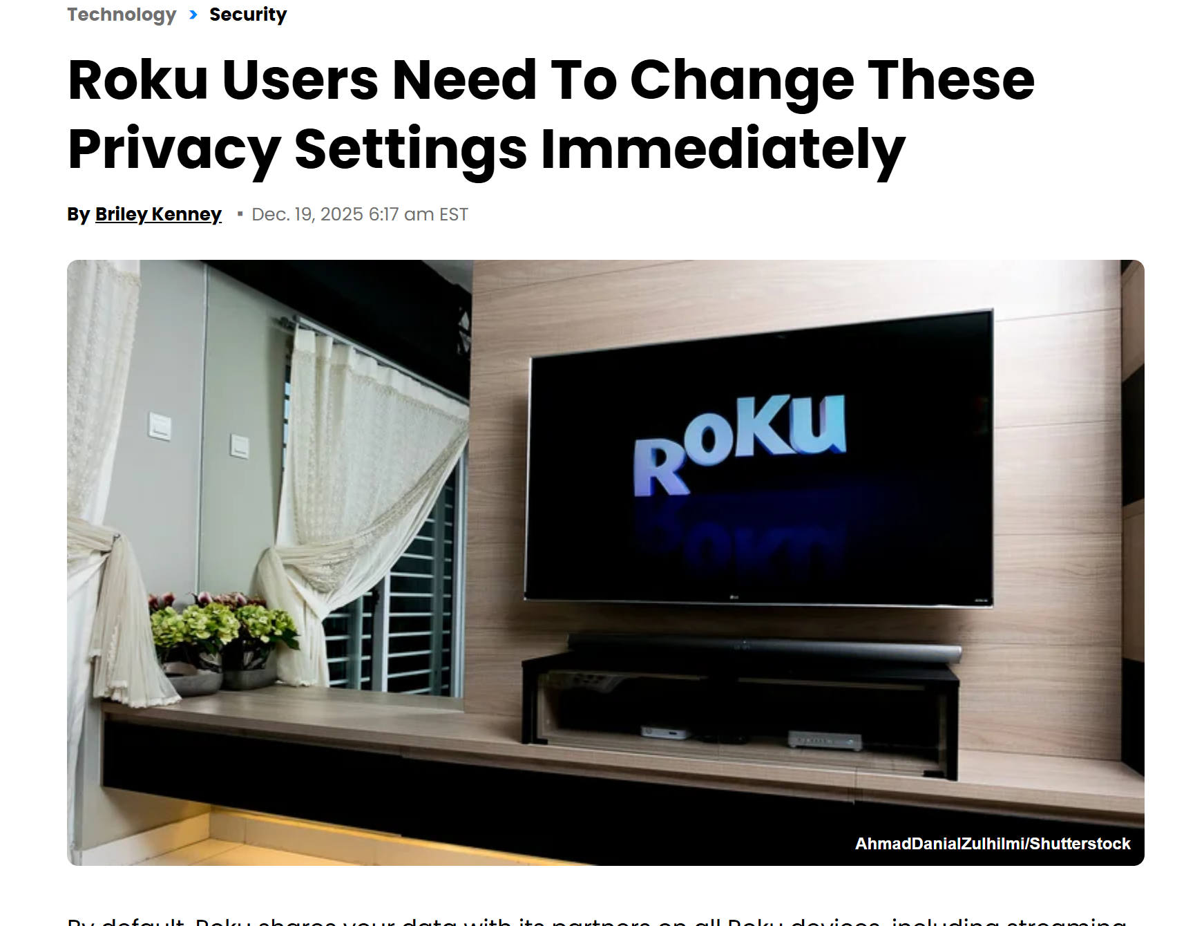 Roku Users Need To Change These Privacy Settings Immediately