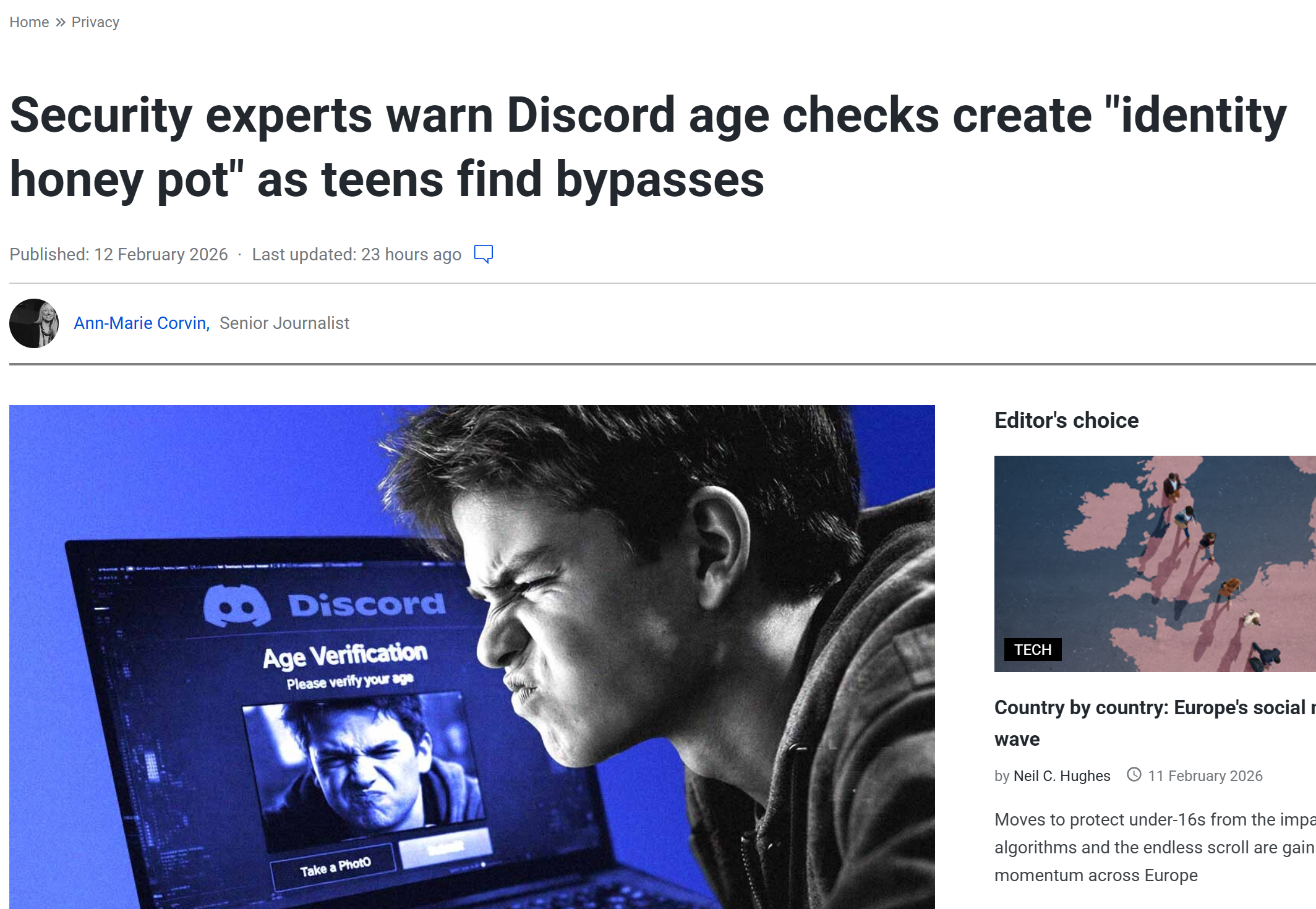 Security experts warn Discord age checks create "identity honey pot" as teens find bypasses