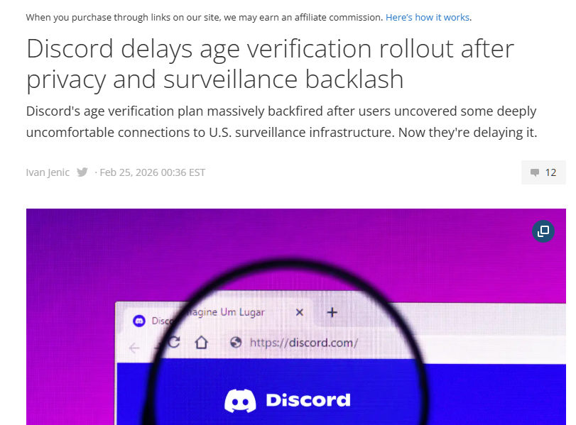 Discord delays age verification rollout after privacy and surveillance backlash