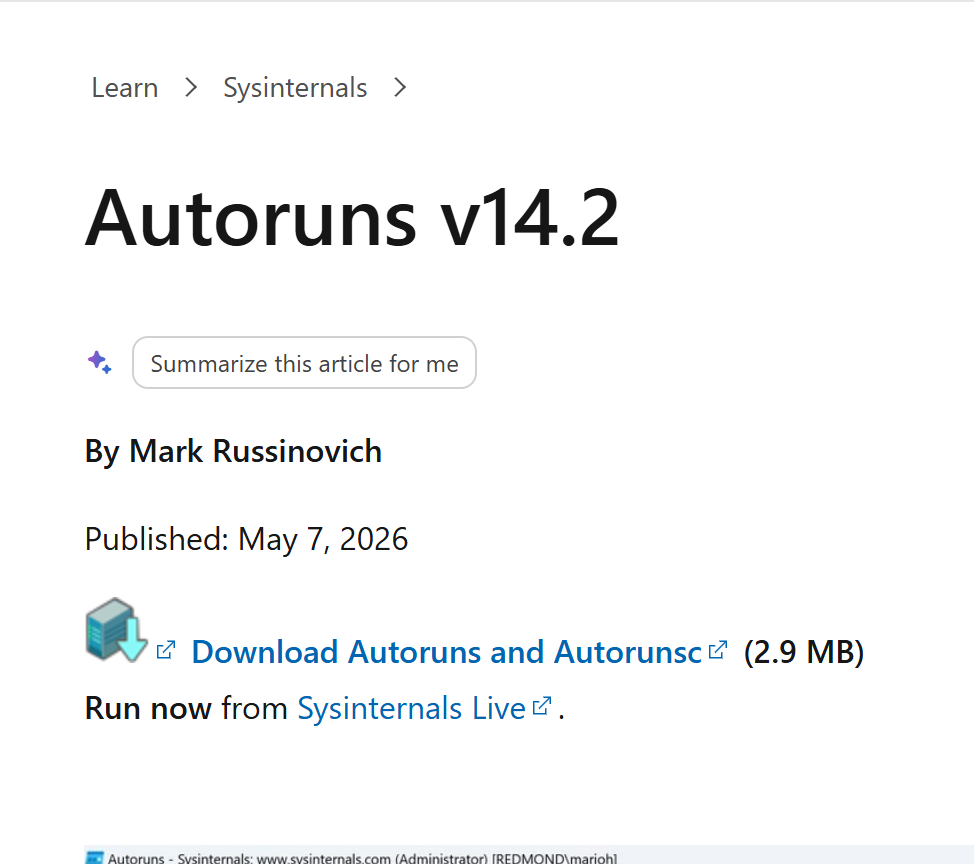 Autoruns