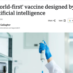 'World-first' vaccine designed by artificial intelligence