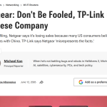 Don't Be Fooled, TP-Link Is a Chinese Company