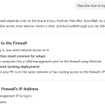 Firewall login guide